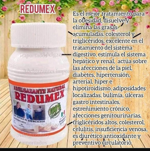 Redumex X 60 Capsulas - Unidad a $1083