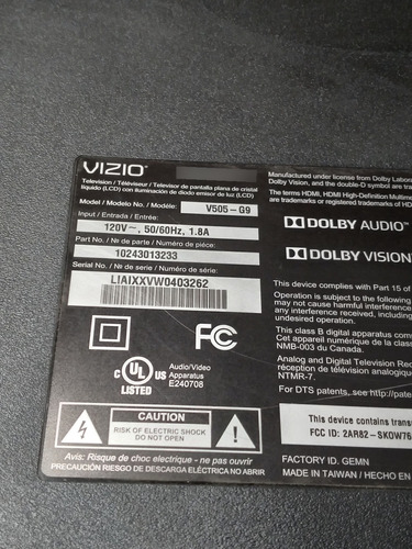 Fuente De Alimentación Vizio V505-g9 Pw.108w2.683 (Usado)