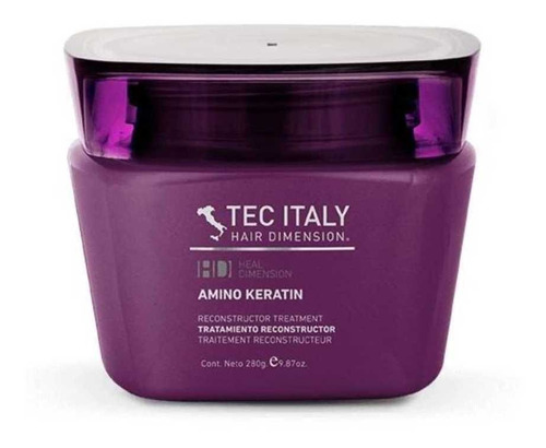 Tec Italy Mascara Amino Keratin Cabello Dañado 280 Grs