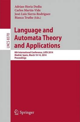 Libro Language And Automata Theory And Applications - Adr...
