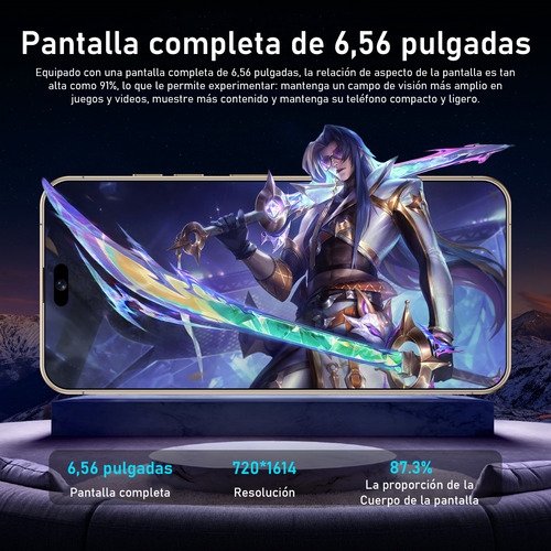 Android Celulares 4g I16 Pro Max 6.56 Pulgadas Barato Ram3gb Y Rom64gb