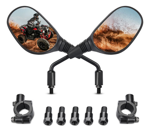 Frokom Espejo Motocicleta Atv Pivote Tipo Bola 360 Grado 7