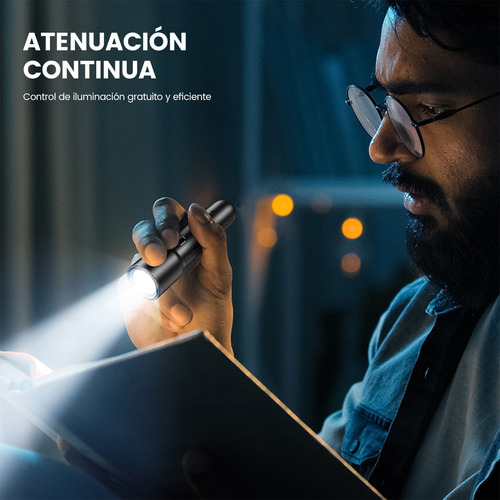 Philips Linterna Tactica Linternas Potentes Led Recargable Impermeable 110lm 3w Negro Sfl-1235