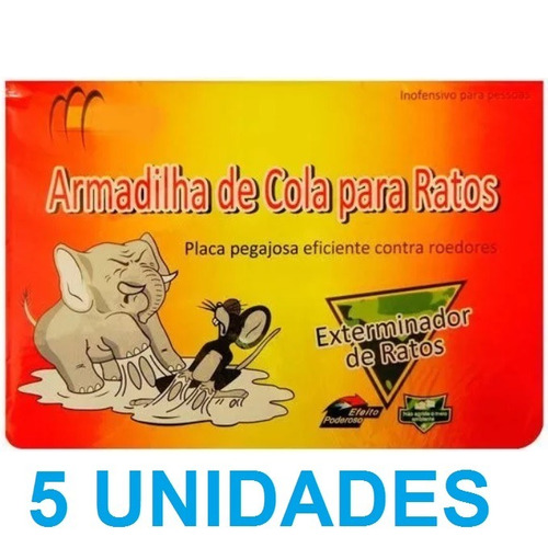 10 Ratoeira Adesiva Cola Rato Roedor Menor Preço Liquidação