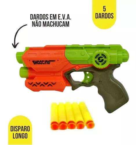 Arminha Brinquedo Lança Dardo Mira Certa Dupla Acao Up Toys