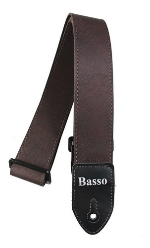 Correia Basso Sintético Macio Violão Guitarra - Caf