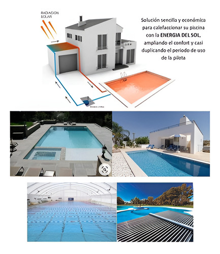 Climatizacion Solar Para Piletas Habitat Sustentable - 50 M2