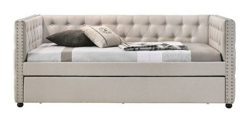 Imagen 3 de 4 de Daybed Matrimonial Romona Beige, Cama Canguro Individual