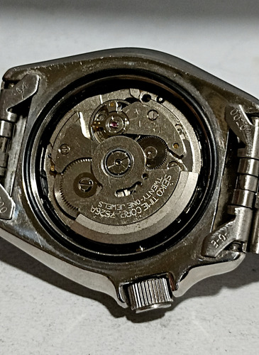 Reloj Automático Seiko Prospex Diver's Gmt 200m Plateado Naranja Naranja (Usado)