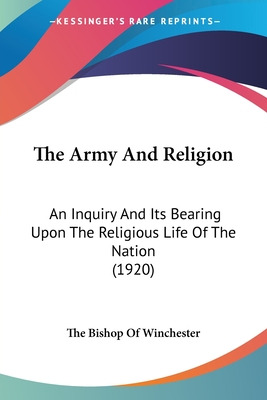 Libro The Army And Religion: An Inquiry And Its Bearing U...