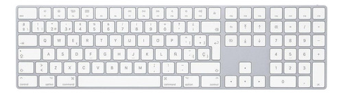 Teclado Apple Magic Inalámbrico Español Plata Mq052e/a