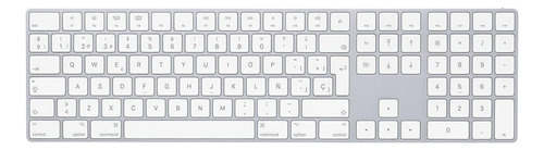 Teclado Magic Bluetooth Apple Plata Español Numeric Keypad