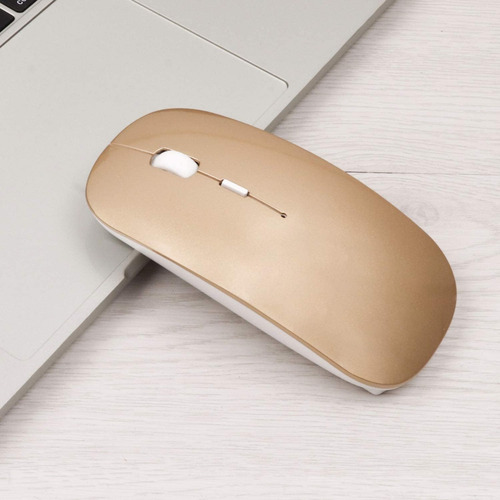 Imagen 2 de 3 de Mouse Dual Inalambrico Con Bluetooth Y Usb Recargable