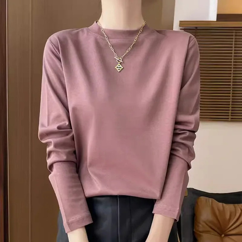 Camiseta De Algodón Para Mujer Ni Meng Jiao De Manga Larga L
