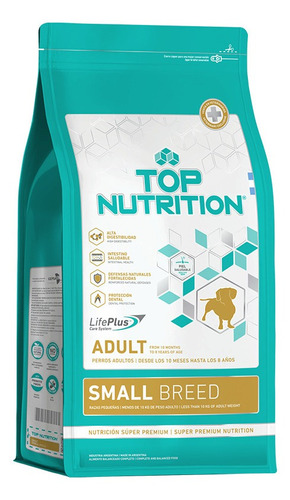 Alimento Top Nutrition Super Premium para perro adulto de raza pequeña sabor mix en bolsa de 3 kg