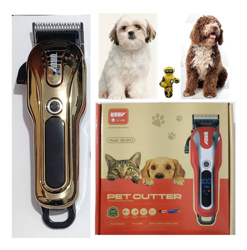 Imagem 5 de 6 de Máquina De Corte Pet Cachorro E Gato Qr-do3 Bivolt Turbo 5w