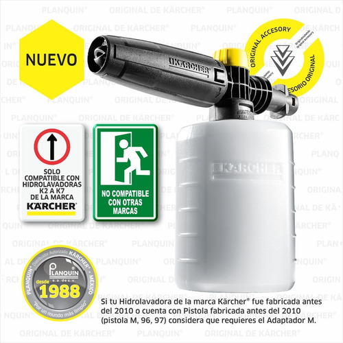 Imagen 3 de 9 de Boquilla Espumante Fj6 Original Kärcher® Con Regulador K2-k7
