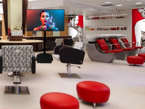 Imagen 2 de 4 de Estética Spa Soporte Para Tv Monitor Base Movil