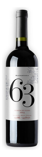 Mastrantonio 63 Vino Premium Red Blend 750ml Valle De Uco