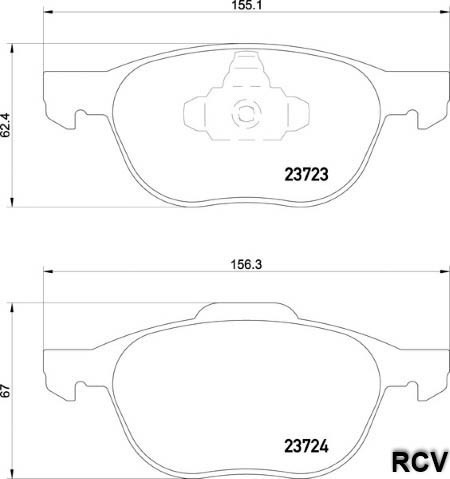 Balatas Disco  Delantera Para Ford Focus   2015