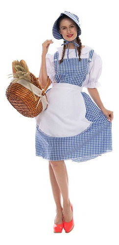 Vestido De Dorothy Del Mago De Oz Para Mujer Disfraz Vintage