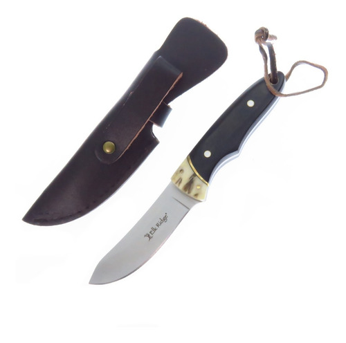 Er088 Elk Ridge Cuchillo De Caceria Hunter C/fnda Piel