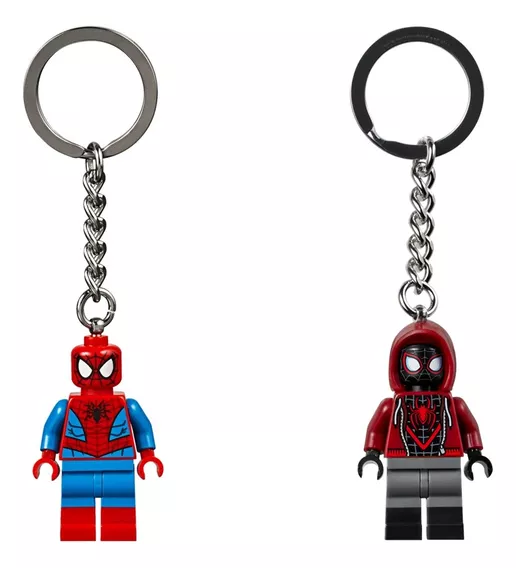 Lego Marvel Duo Llaveros Spiderman + Miles Morales - 2pz