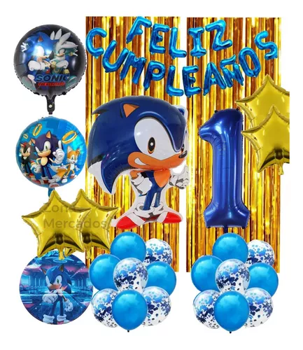 Globos Sonic Kit Cumpleaños