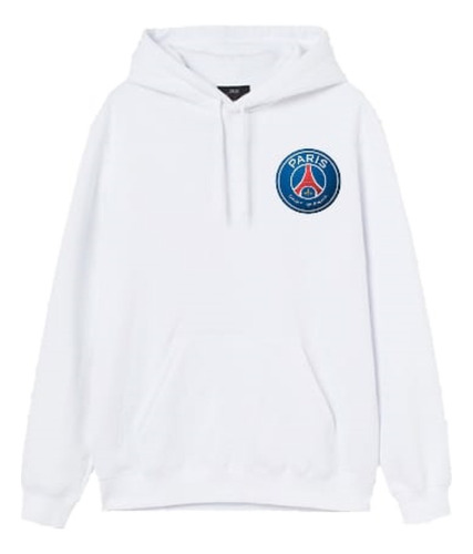Sudadera Blanca Con Gorro Unisex Paris