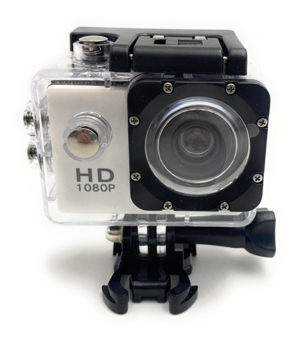 Camara Deportiva Contra Agua Full Hd 4k Action Cam Color Blanco