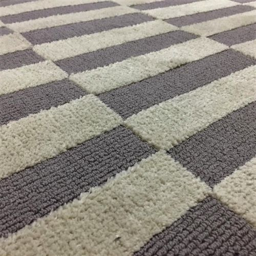 Tapete Para Sala Estampado Cafe Camello Gris 1.20x1.60mt