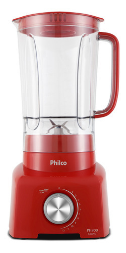 Liquidificador Philco Ph900s Vermelho 1200w - 127v