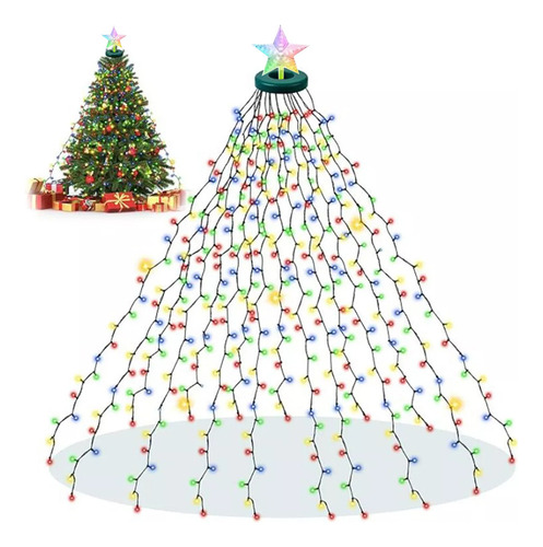 . Guirnalda De Árbol De Navidad Con 400 Luces Led Y