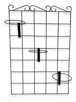 Comprar Painel Treliça 3 Suportes Para Horta Jardim Flores Vertical