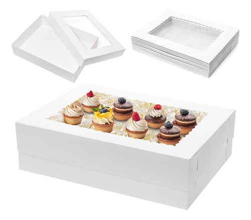10x Caixas De Confeitaria Para Tortas E, Embalagem Para