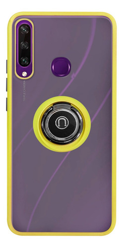 Funda Para Huawei Protector Acrilico Anillo + Mica Completa
