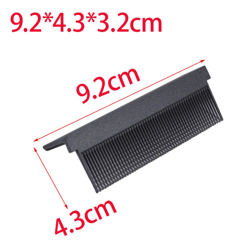 4 Accesorio De Peine Alisador Peine De Peluquería En Negro