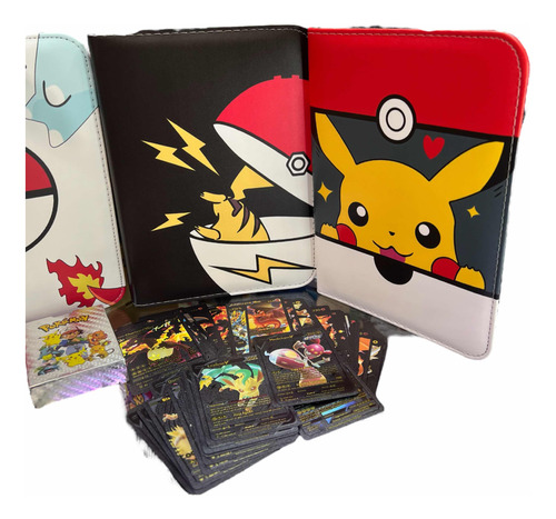 Album Pokemon Carpeta Folder 25 Cartas Incluidas Álbum Carta