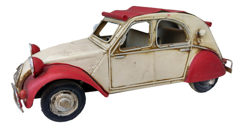 Auto De Chapa Citroen Antiguo Decoración (Usado)