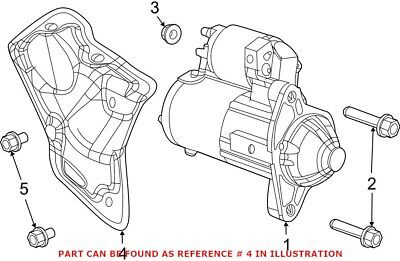 Genuine Oem Mopar Starter Heat Shield For Ram 1500 3500 Ssg