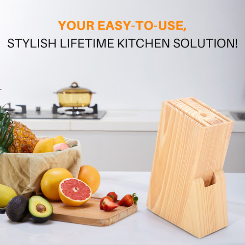 Soporte De Madera Para Cuchillos De Cocina, De Bambú, Soport
