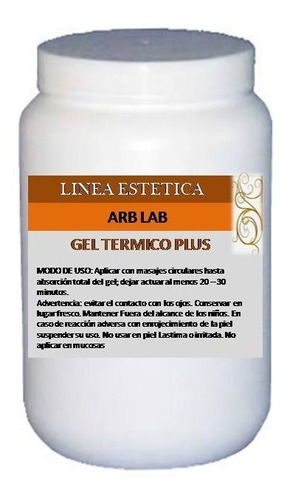 Gel Termico Plus Arvensis Quema Grasas  Celulitis Extraforte