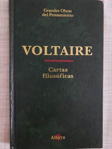 Cartas Filosóficas.voltaire.ed Altaya.trad Y Notas.f Savater