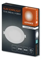 Comprar Slim Downlight Led Empotrar 12w\u002F840 Redondo-ledvance