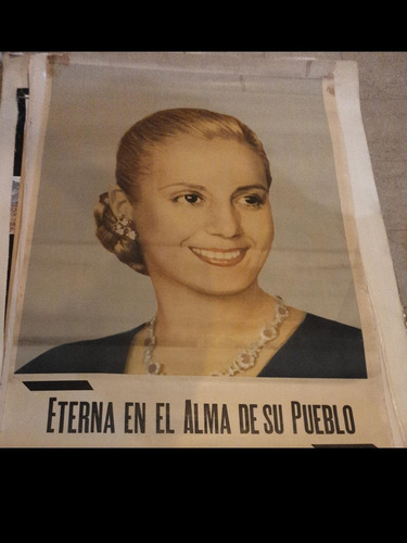 Antiguo Afiche Original Año 1950-eva Peron-evita-1529