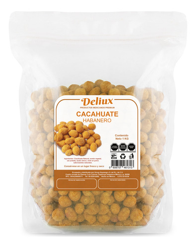 Cacahuate Crujiente 1 Kg Varios Sabores Cacahuate Habanero