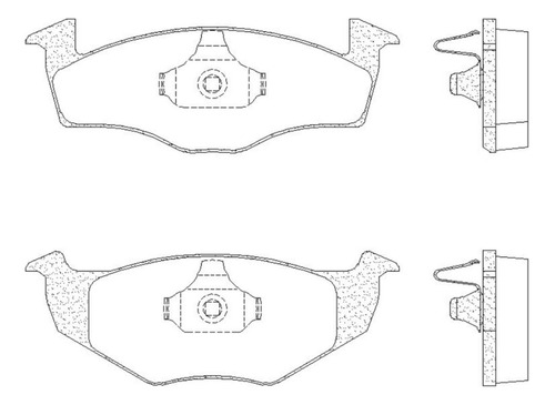 Pastilha De Freio Dianteira Gol Rock In Rio Tec 1.0 8v 2016