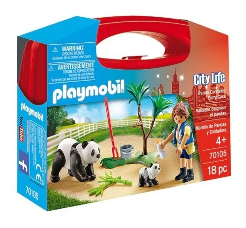 Playmobil 70105 Maletín De Pandas Y Cuidadora
