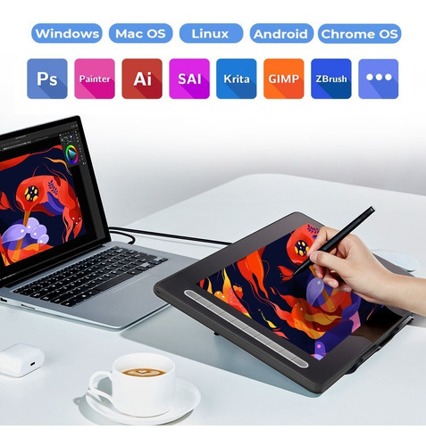 Tableta Grafica Xp-pen Artist 16 2da Generación Color Rosa
