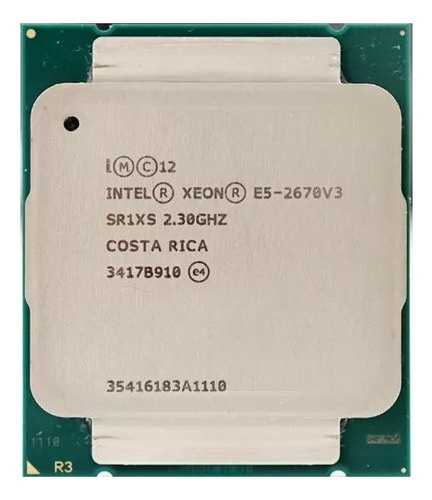 Processador Intel Xeon E5-2670 V3 12 Núcleos 24 Threads Ddr4